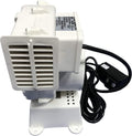 White replacement inflatable blower fan with a black power cord and inline switch
